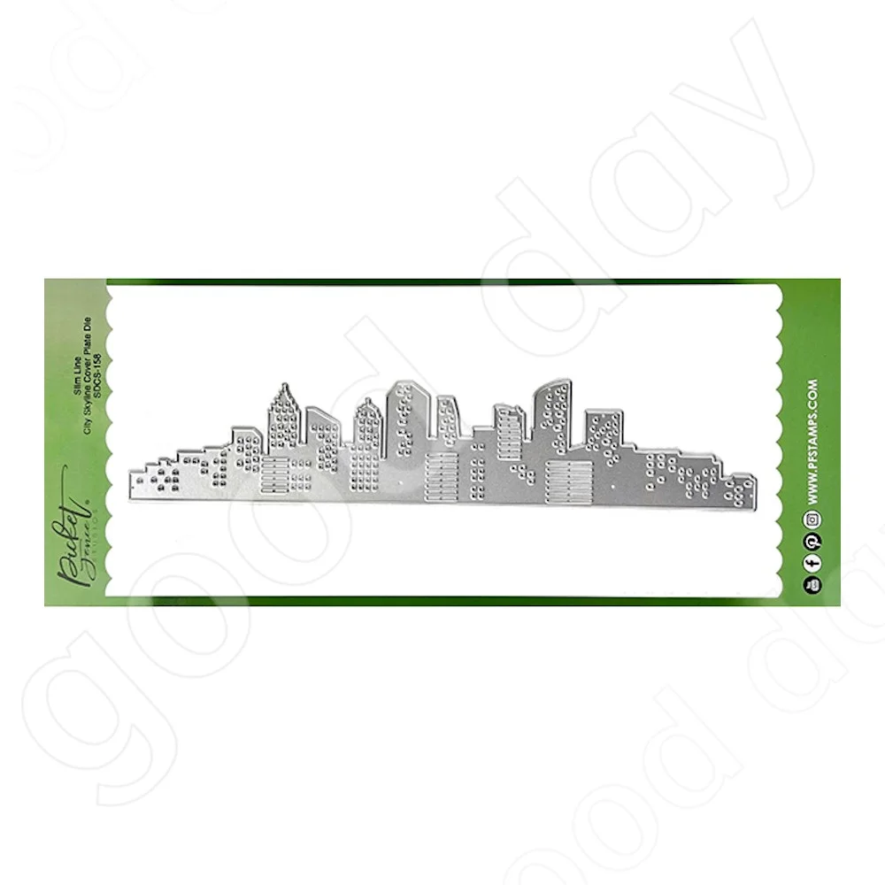 City Skyline Cover Plate Metal Cutting Dies Scrapbook Diary Decoration Embossing Template Diy Greeting Card Handmade New Arrival
City Skyline Cover Plate Metal Cutting Dies Scrapbook Diary Decoration Embossing Template Diy Greeting Card Handmade New Arrival
