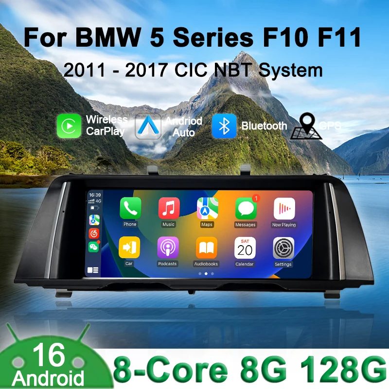 10.25 Multimedia Display For BMW 5 Series F10 F11 2011-2017 535li 525li 520li CIC NBT Touch Screen Wireless Carplay Android auto
10.25 Multimedia Display For BMW 5 Series F10 F11 2011-2017 535li 525li 520li CIC NBT Touch Screen Wireless Carplay Android auto
