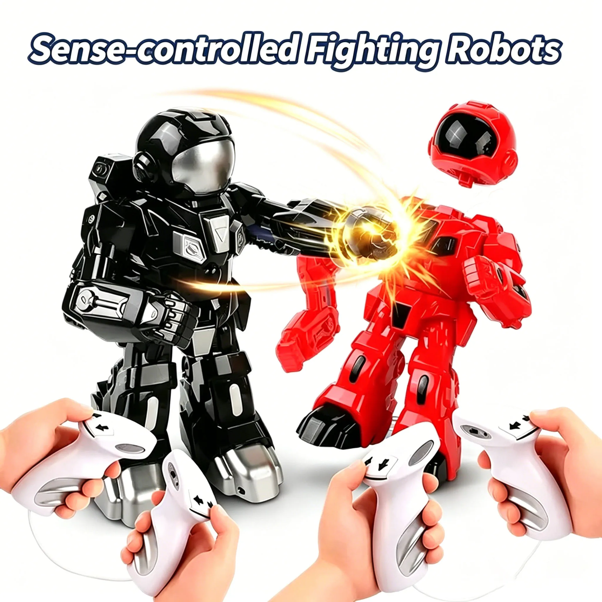 RC Robot Somatosensory Battle Boxing Robot Toy Two-player Games Remote Control 2.4G Fighting Robot Control Toys Famly Game
RC Robot Somatosensory Battle Boxing Robot Toy Two-player Games Remote Control 2.4G Fighting Robot Control Toys Famly Game