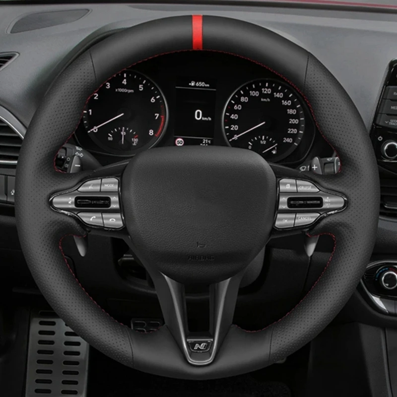 Car Steering Wheel Cover Black Microfiber Leather For Hyundai i30 N 2018 2019 2020 Veloster N 2019 2020 2021 Car Accessories
Car Steering Wheel Cover Black Microfiber Leather For Hyundai i30 N 2018 2019 2020 Veloster N 2019 2020 2021 Car Accessories
