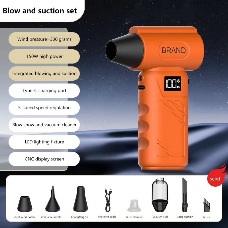 2026НОВЫЙ мощный электрический турбоструйный вентилятор с бесщеточным двигателем, портативный пылесос, USB перезаряжаемый воздуходувка, инструмент для очистки
2026НОВЫЙ мощный электрический турбоструйный вентилятор с бесщеточным двигателем, портативный пылесос, USB перезаряжаемый воздуходувка, инструмент для очистки