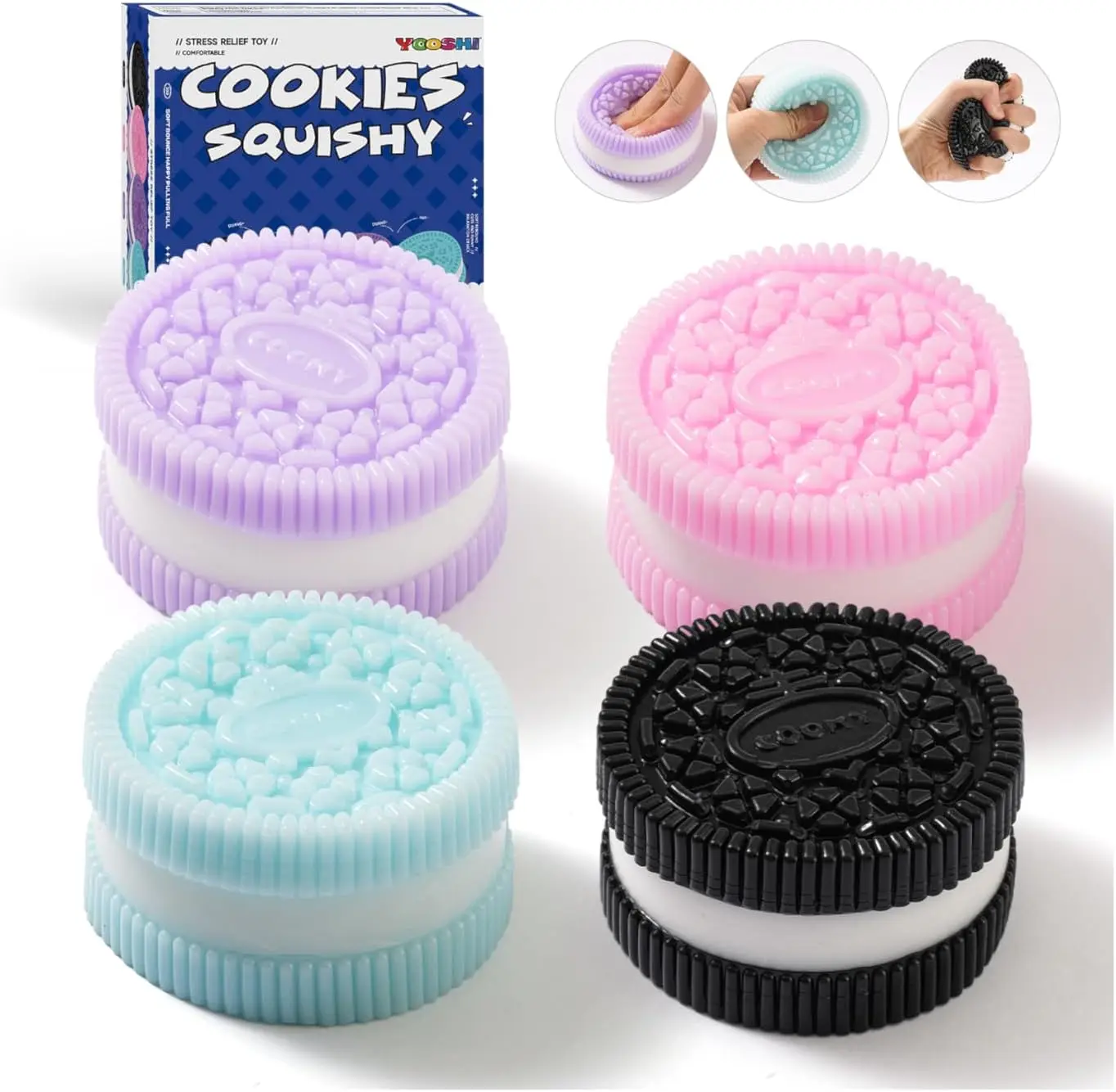 Ultra Soft Cookie Squishy Toys, Stress Relief Sensory Fidgets for Kids Adults, Kawaii Squeeze Decompression Gifts
Ultra Soft Cookie Squishy Toys, Stress Relief Sensory Fidgets for Kids Adults, Kawaii Squeeze Decompression Gifts