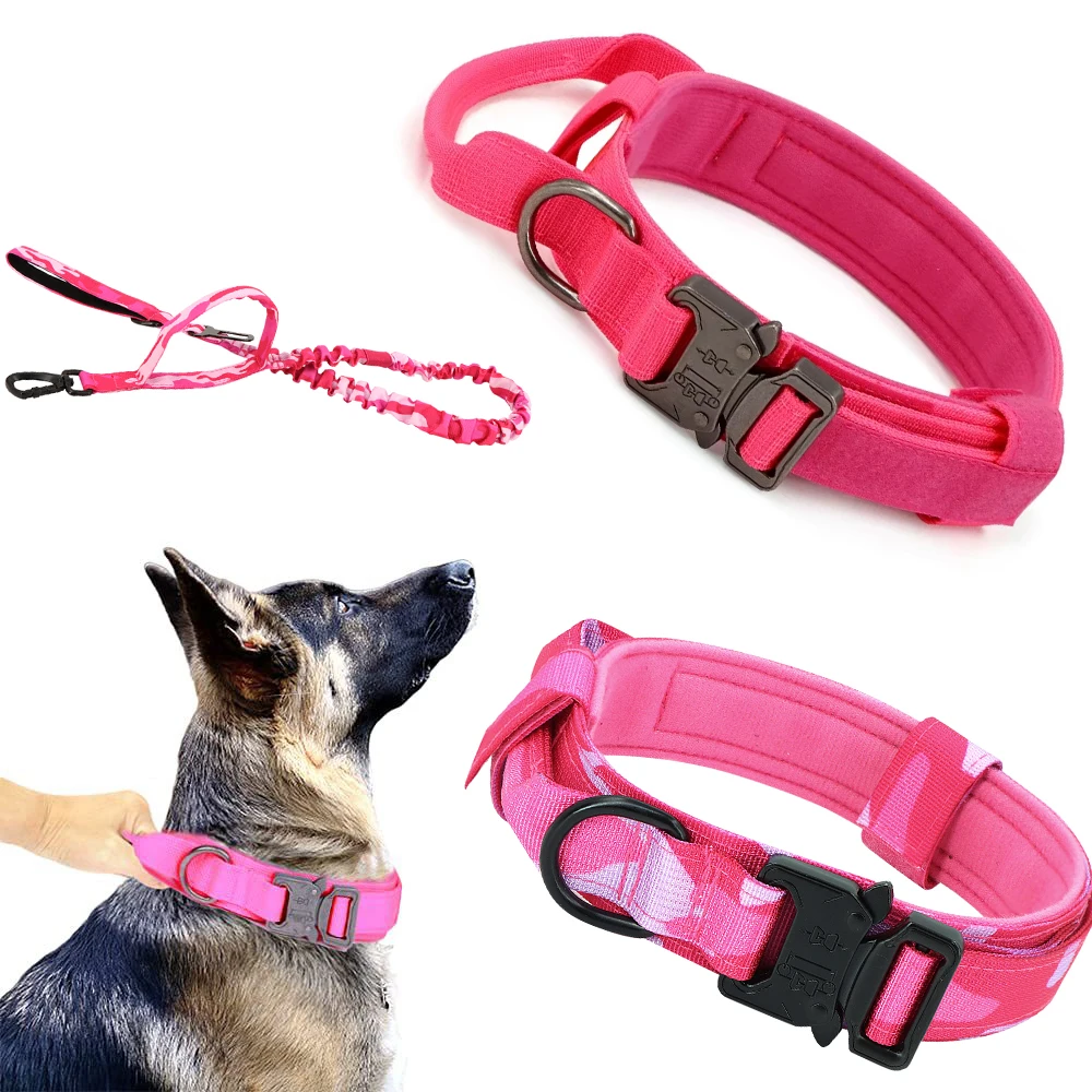 Pink Tactical Pet Collar with Cobra Buckle - Comfortable & Secure for Dogs - Anti - Escape, Soft Lining for Medium & Large Dogs
Pink Tactical Pet Collar with Cobra Buckle - Comfortable & Secure for Dogs - Anti - Escape, Soft Lining for Medium & Large Dogs