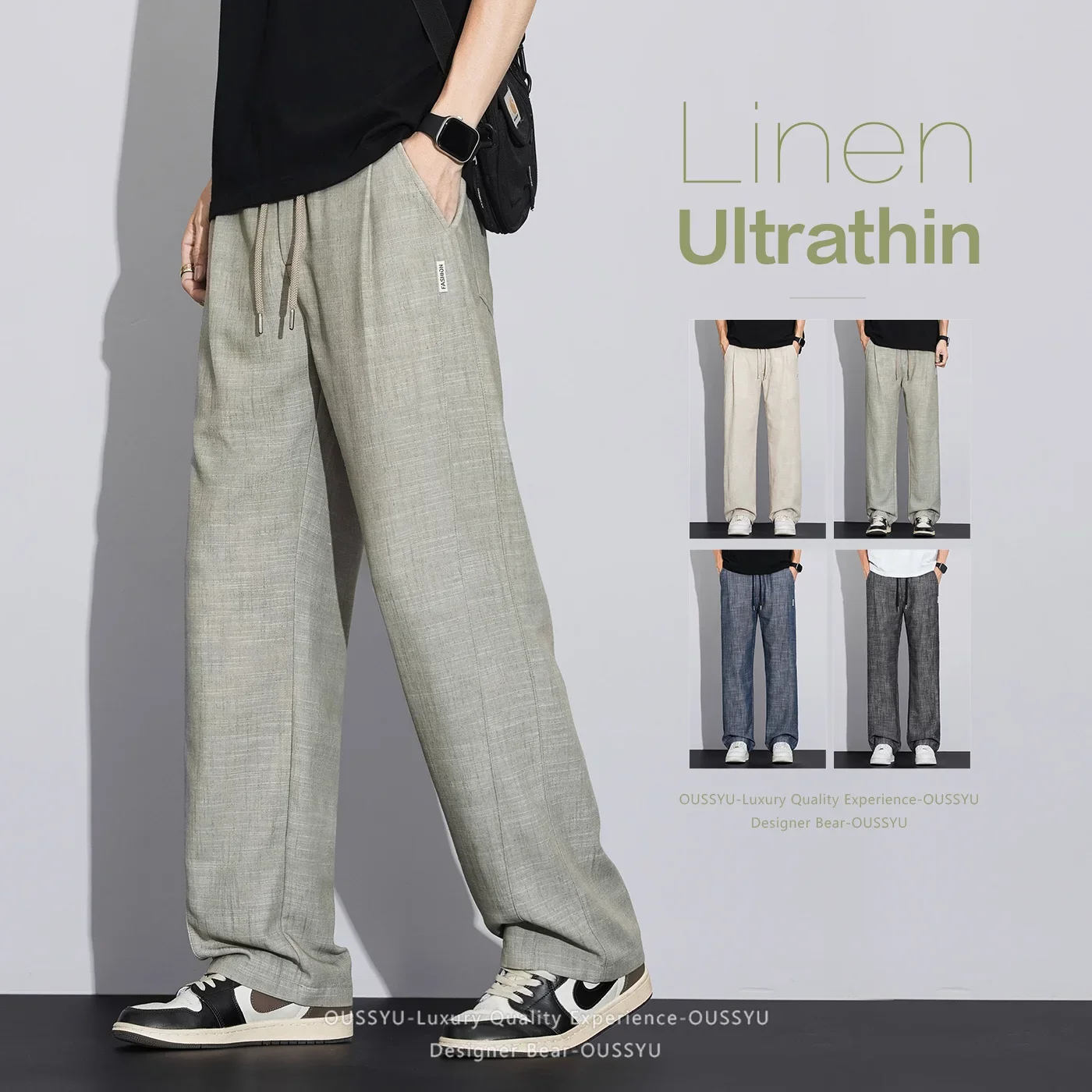 Luxury New Fabric Summer Thin Casual Pants Men Breathable Linen Blend Baggy Straight Harajuku Y2k Work Trouser Man Plus Size 5XL
Luxury New Fabric Summer Thin Casual Pants Men Breathable Linen Blend Baggy Straight Harajuku Y2k Work Trouser Man Plus Size 5XL