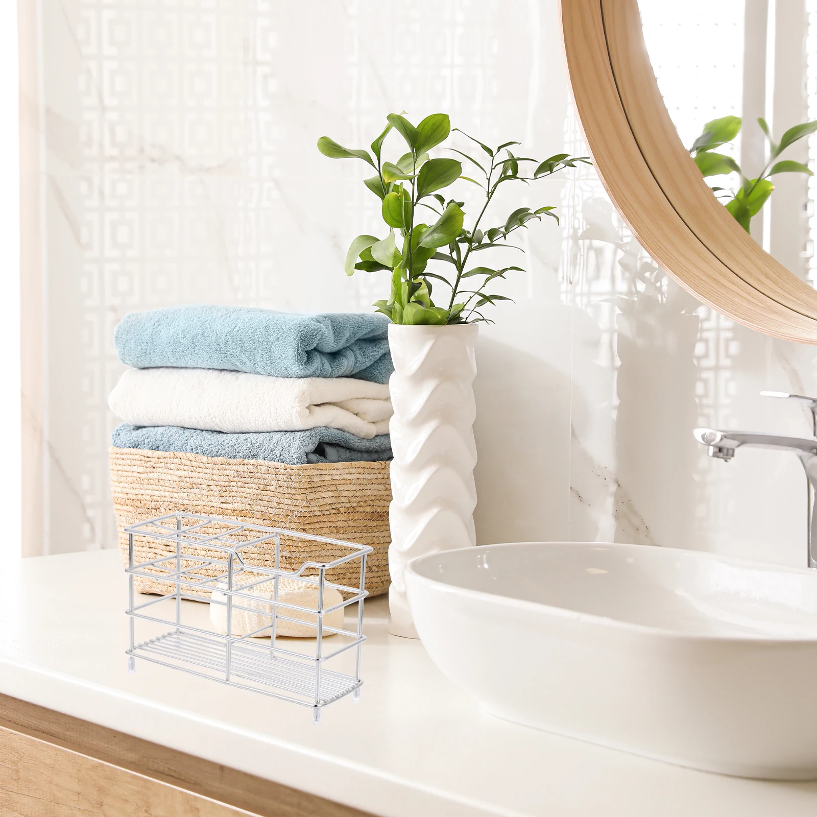 Stainless Steel Toothbrush Holder Bathroom Accessories Razor Sponge Manual Electric Travel Countertop Hairbrush Rack Dry Storage
Stainless Steel Toothbrush Holder Bathroom Accessories Razor Sponge Manual Electric Travel Countertop Hairbrush Rack Dry Storage