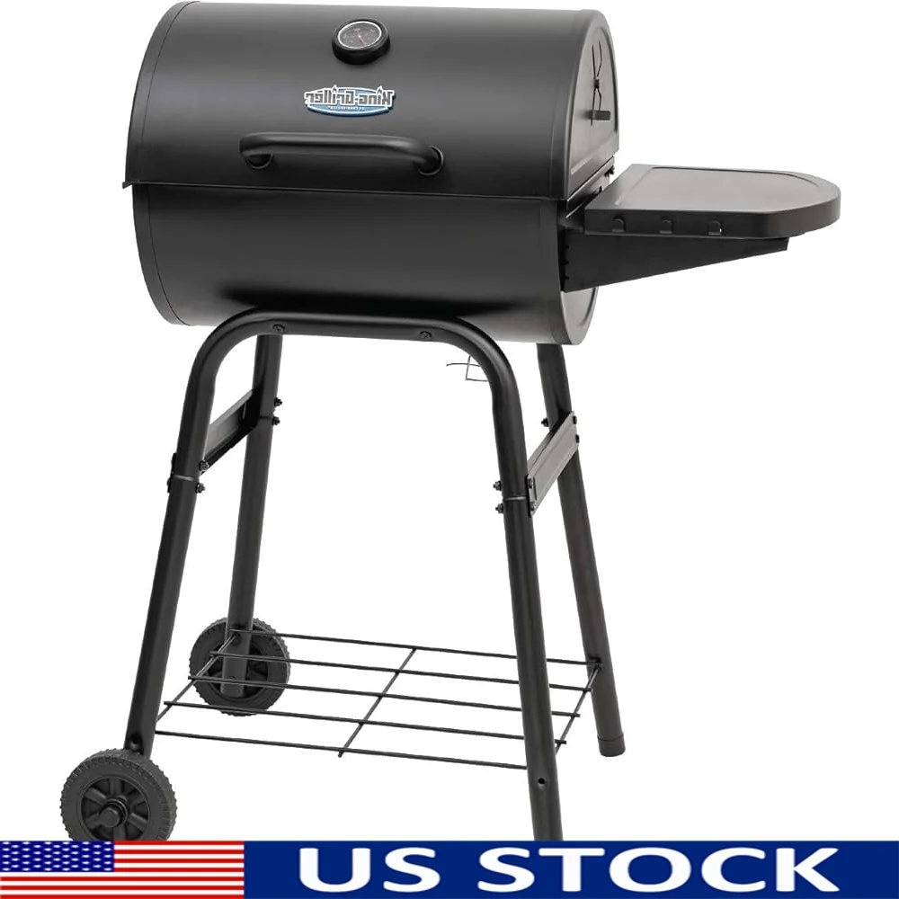 Outdoor Charcoal Grill Smoker Heavy Duty Steel Construction Cast Iron Grates Side Shelf Storage Easy Clean Assembly 315 Square
Outdoor Charcoal Grill Smoker Heavy Duty Steel Construction Cast Iron Grates Side Shelf Storage Easy Clean Assembly 315 Square