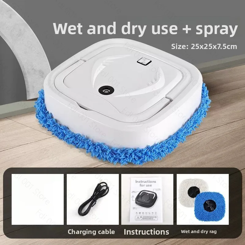 Smart Electric Floor Mop Robot Spray Mist Mopping Machine Rotary Strong Suction Humidification Spray Dry Wet Dual-Use Cleaning
Smart Electric Floor Mop Robot Spray Mist Mopping Machine Rotary Strong Suction Humidification Spray Dry Wet Dual-Use Cleaning
