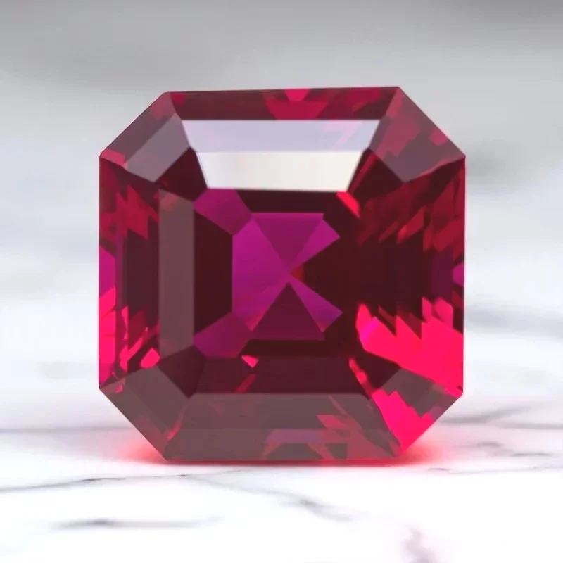 Lab Grown Ruby Asscher Cut Multiple Sizes Top Quality for Earrings Ring Diy Jewelry Making Selectable AGL Certificate
Lab Grown Ruby Asscher Cut Multiple Sizes Top Quality for Earrings Ring Diy Jewelry Making Selectable AGL Certificate