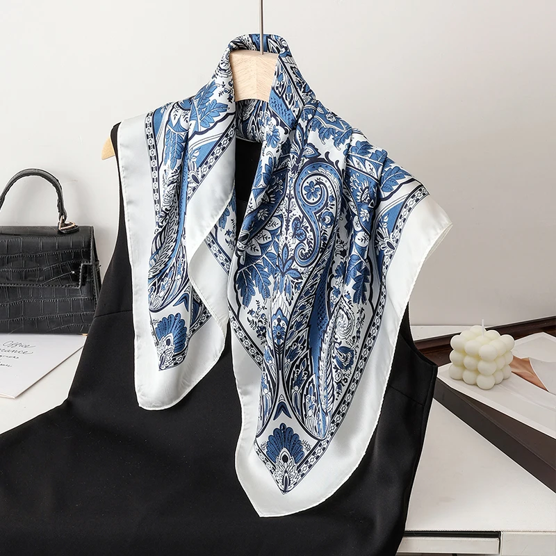 70cm Simulated Square Silk Scarf Satin Cashew Flower Print Small Neck Scarf Women Headscarf Kerchief Bandana Shawl Hijab Scarves
70cm Simulated Square Silk Scarf Satin Cashew Flower Print Small Neck Scarf Women Headscarf Kerchief Bandana Shawl Hijab Scarves