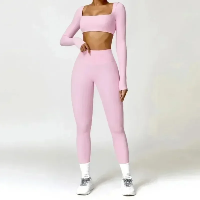 2PCS Yoga Suit Sports Set Women Quick-Drying Gym Set Women Tracksuit Running Workout Long Sleeve Sports Shirt Yoga Clothing
2PCS Yoga Suit Sports Set Women Quick-Drying Gym Set Women Tracksuit Running Workout Long Sleeve Sports Shirt Yoga Clothing