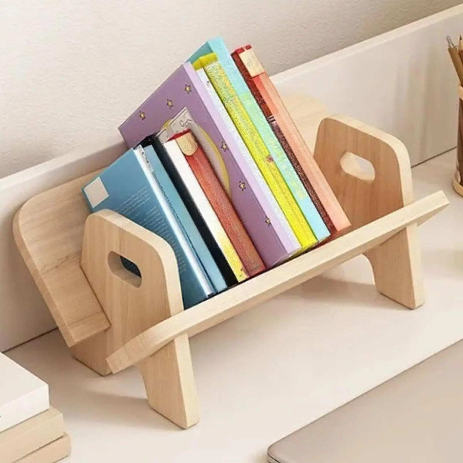 Desktop Bookshelf Book Rack Easy to Assemble Wood 40cm Long Cookbook Shelf Book Organiser for Dorm Home Office
Desktop Bookshelf Book Rack Easy to Assemble Wood 40cm Long Cookbook Shelf Book Organiser for Dorm Home Office