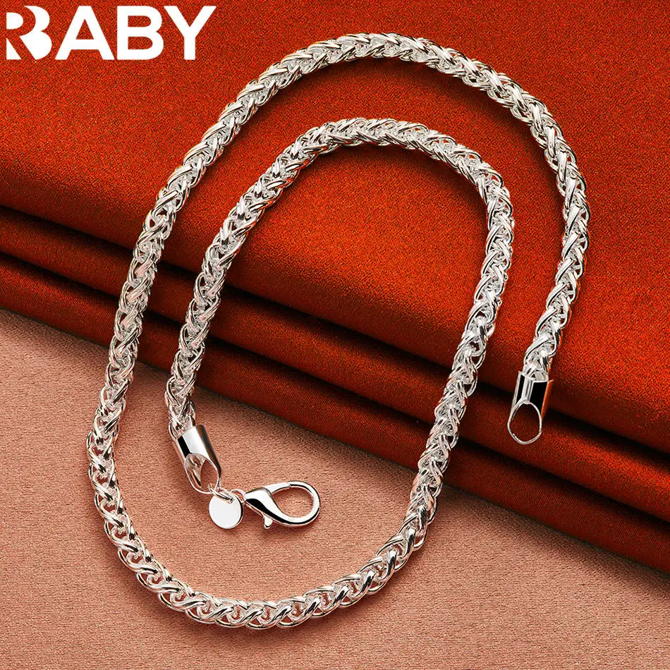 URBABY 925 Sterling Silver 8mm Geometry Chain Necklace For Men and Women Fashion Jewelry Exquisite Party Engagement Wedding Gift
URBABY 925 Sterling Silver 8mm Geometry Chain Necklace For Men and Women Fashion Jewelry Exquisite Party Engagement Wedding Gift