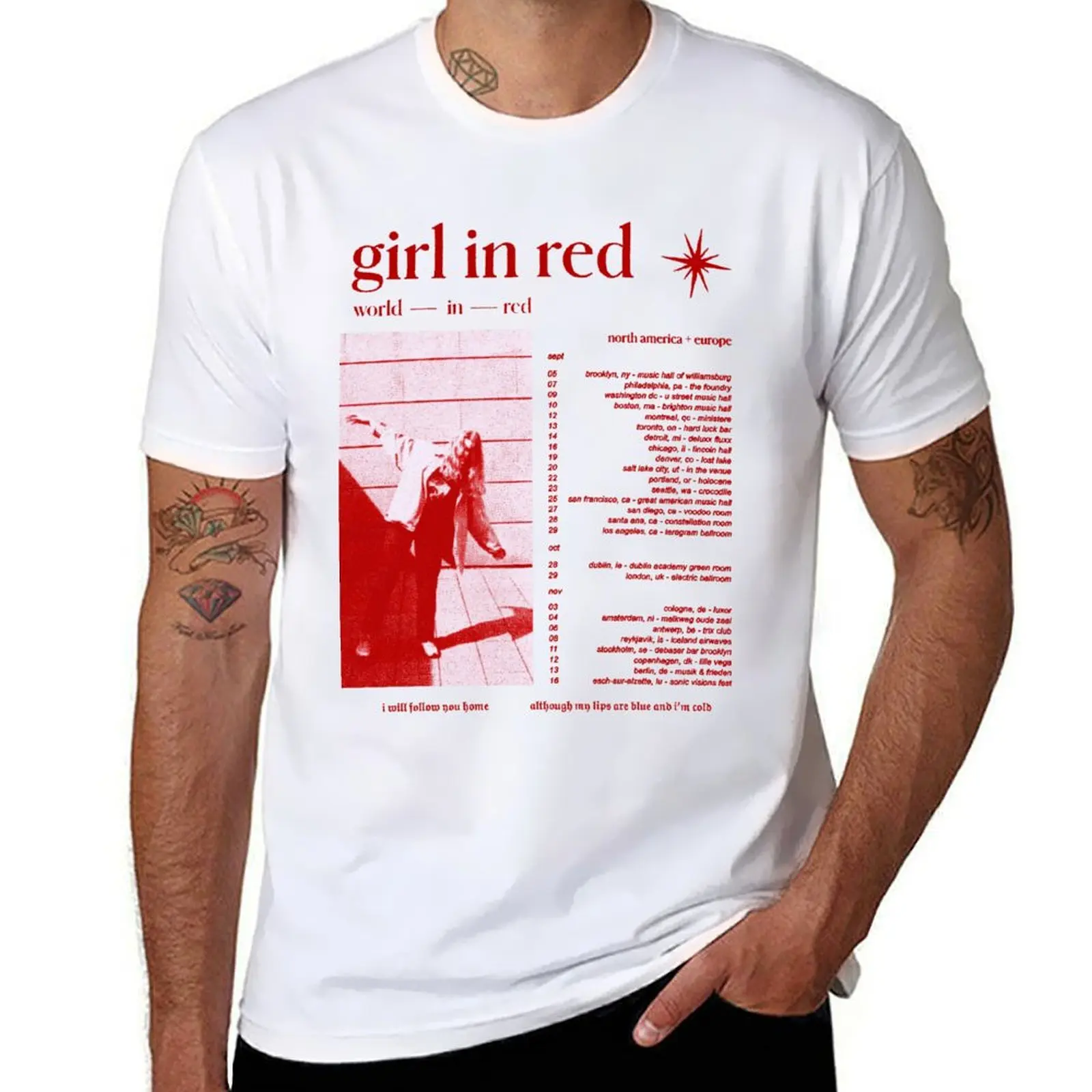 girl in red world in red tour T-Shirt man t shirt summer funny t shirts man
girl in red world in red tour T-Shirt man t shirt summer funny t shirts man