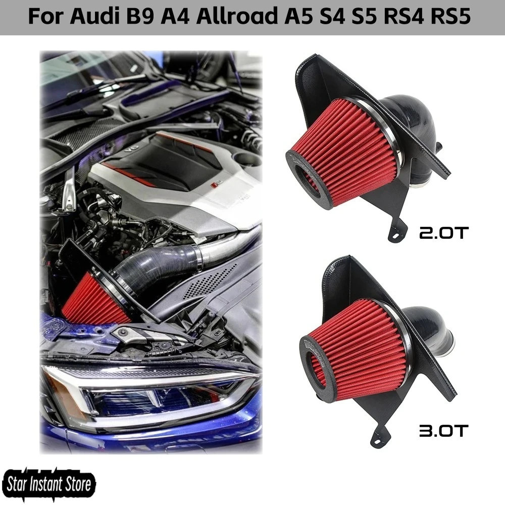 High-Flow Cold Air Intake for Audi B9 A4 Allroad A5 S4 S5 RS4 RS5, 6-Inch Velocity Stack Performance Intake System
High-Flow Cold Air Intake for Audi B9 A4 Allroad A5 S4 S5 RS4 RS5, 6-Inch Velocity Stack Performance Intake System