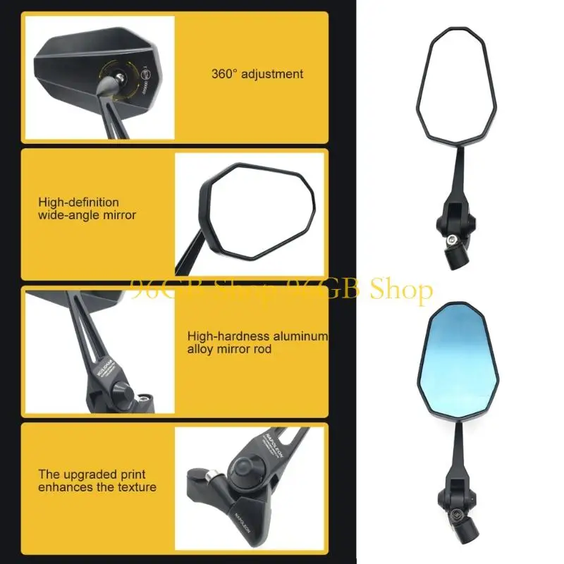 96GB Wide Screen Motorcycle Mirror Quick Mounting Handlebar Side Mirror Adjustable
96GB Wide Screen Motorcycle Mirror Quick Mounting Handlebar Side Mirror Adjustable