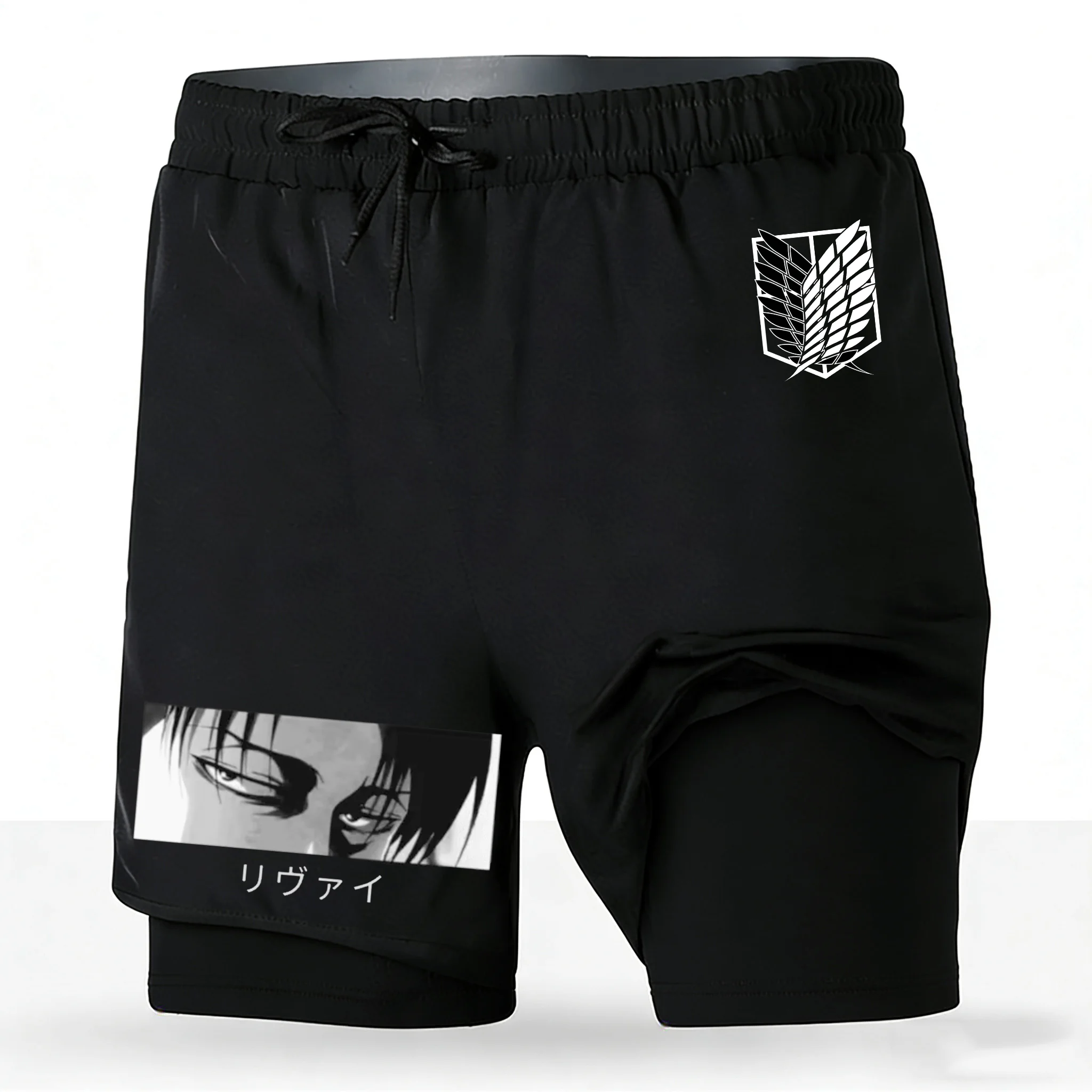 Шорты для бега Attack on Titan 2-в-1 с принтом Леви Аккемера «Крылья Свободы», быстросохнущие, для тренировок, унисекс, новинка 2026 года
Шорты для бега Attack on Titan 2-в-1 с принтом Леви Аккемера «Крылья Свободы», быстросохнущие, для тренировок, унисекс, новинка 2026 года