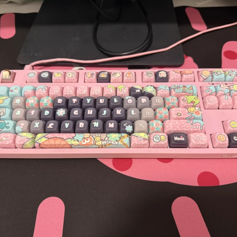 Dark-cat Keycaps Custom PBT Cherry/MOA Profile Key Cap Cute Anime Cartoon Point Keycap for Wooting Rainy75Keyboard Accessories
Dark-cat Keycaps Custom PBT Cherry/MOA Profile Key Cap Cute Anime Cartoon Point Keycap for Wooting Rainy75Keyboard Accessories