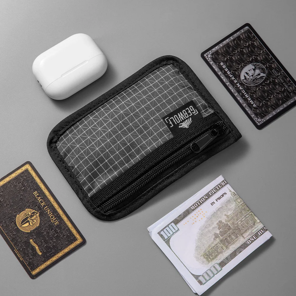 Organizer Pouch YKK Zipper Purse Ultralight Wallet with for Cards Earbuds Small Gear Durable Grid Fabric Coin
Organizer Pouch YKK Zipper Purse Ultralight Wallet with for Cards Earbuds Small Gear Durable Grid Fabric Coin
