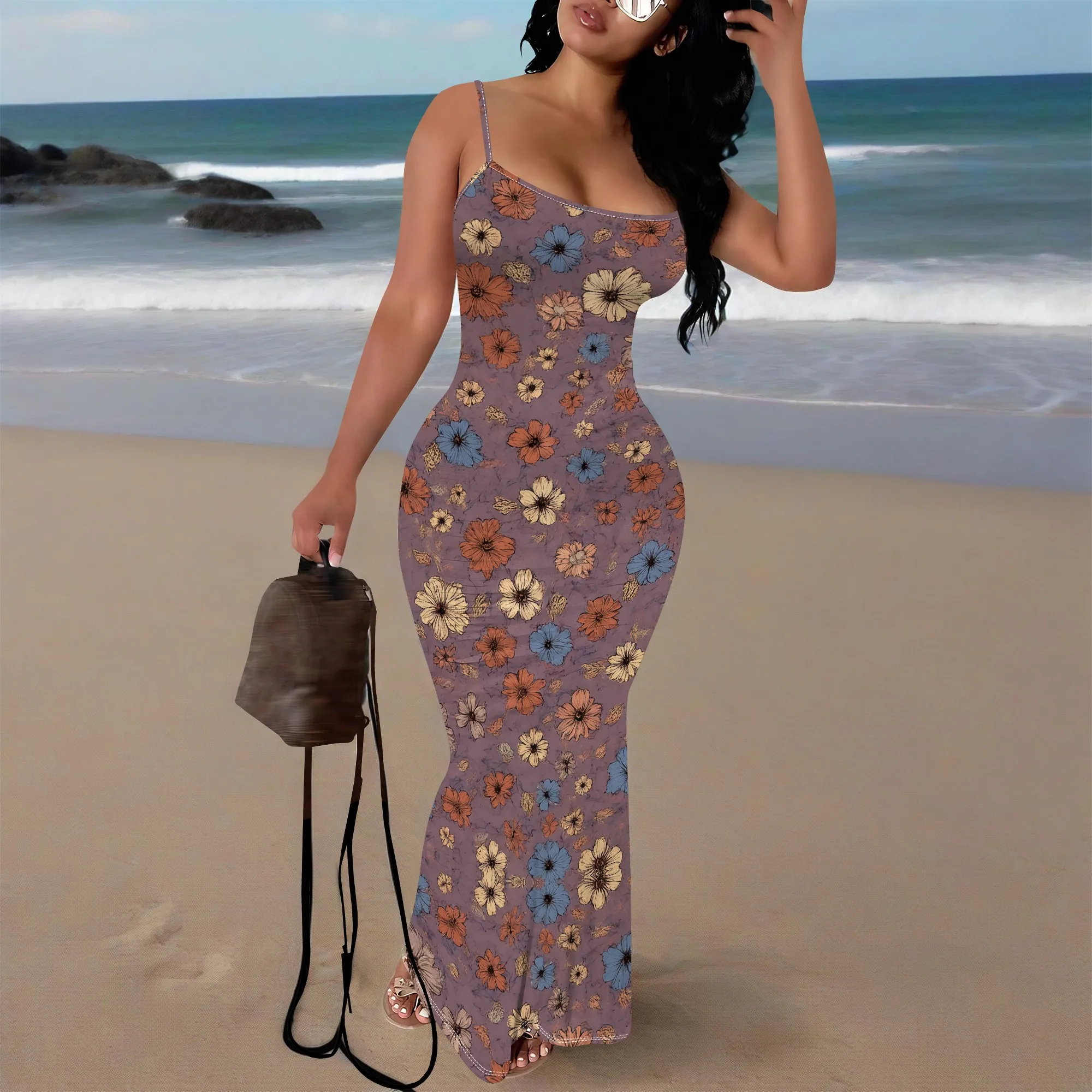 Women's Bodycon Maxi Dress XS-3XL Spaghetti Strap Slim Fit Floral Print Summer Beach Vacation Club Party Evening Outfit
Women's Bodycon Maxi Dress XS-3XL Spaghetti Strap Slim Fit Floral Print Summer Beach Vacation Club Party Evening Outfit