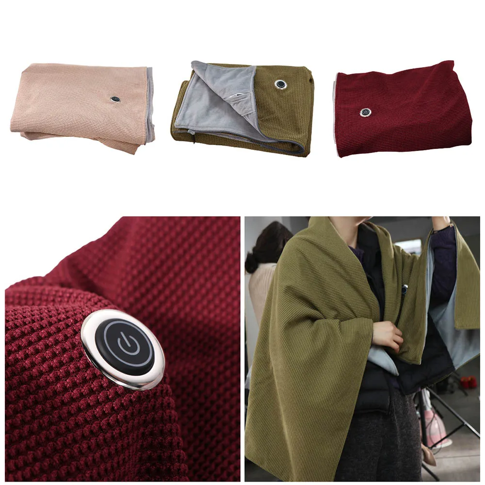 Wearable Electric Heated Blanket 3 Heating Levels Zipper Closure Body Warmer Wrap Adjustment Washable Warm Heating Scarf Indoor
Wearable Electric Heated Blanket 3 Heating Levels Zipper Closure Body Warmer Wrap Adjustment Washable Warm Heating Scarf Indoor