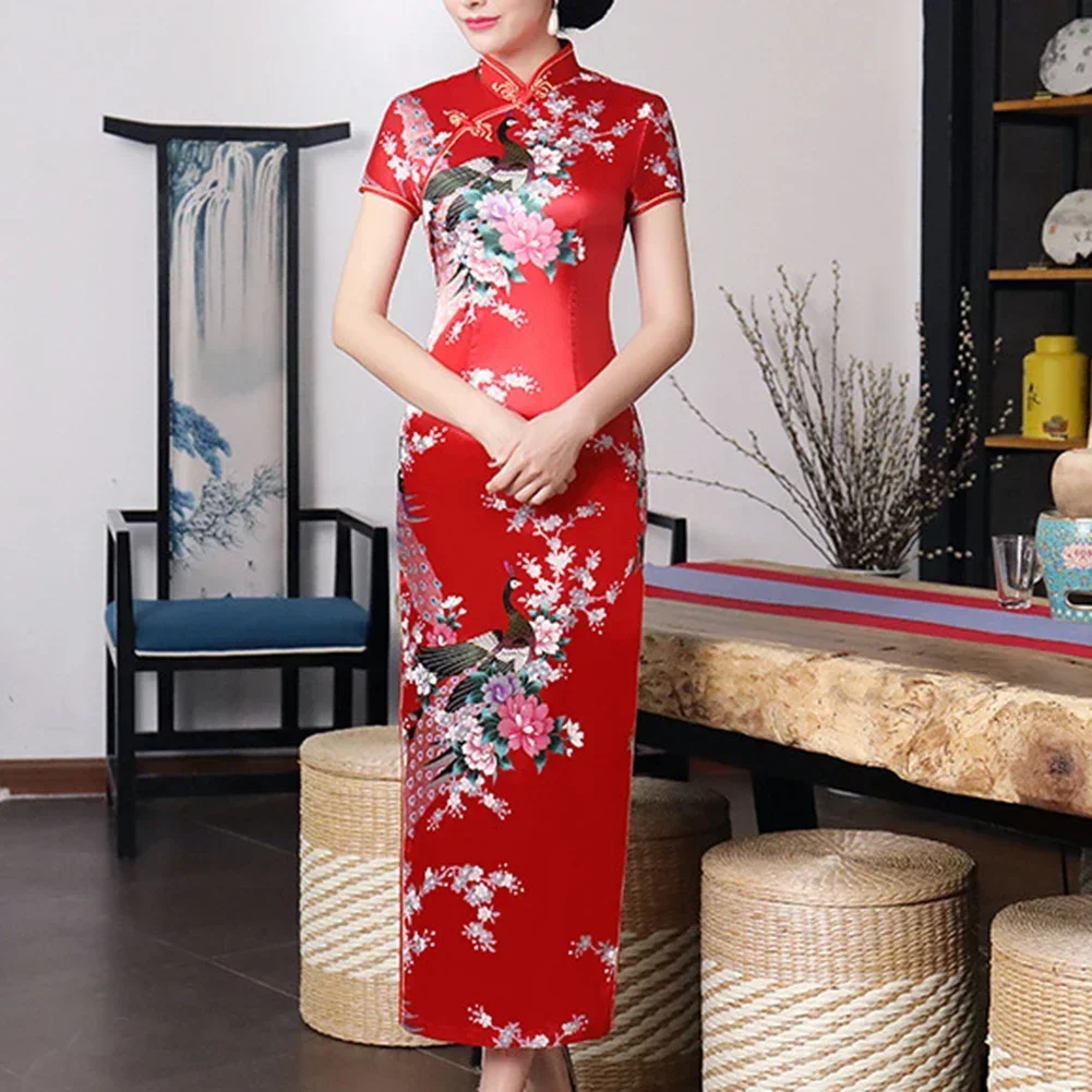 Casual Shopping Spring Satin Dress Chinese Cheongsam Print Flower Solid Color Cardigan No Elasticity Polyester
Casual Shopping Spring Satin Dress Chinese Cheongsam Print Flower Solid Color Cardigan No Elasticity Polyester