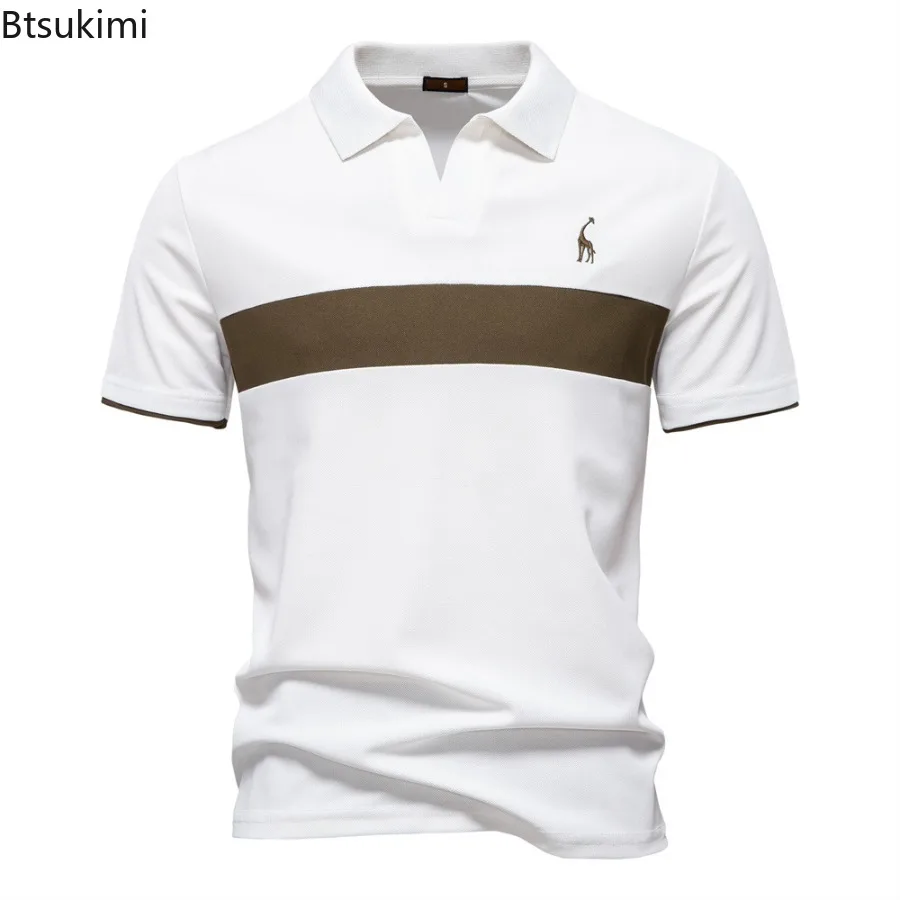 New Men's Summer Short Sleeve Polo Shirts Fashion Color Blocking Design Men Business Casual Tops Breathable Golf Sport T-Shirts
New Men's Summer Short Sleeve Polo Shirts Fashion Color Blocking Design Men Business Casual Tops Breathable Golf Sport T-Shirts