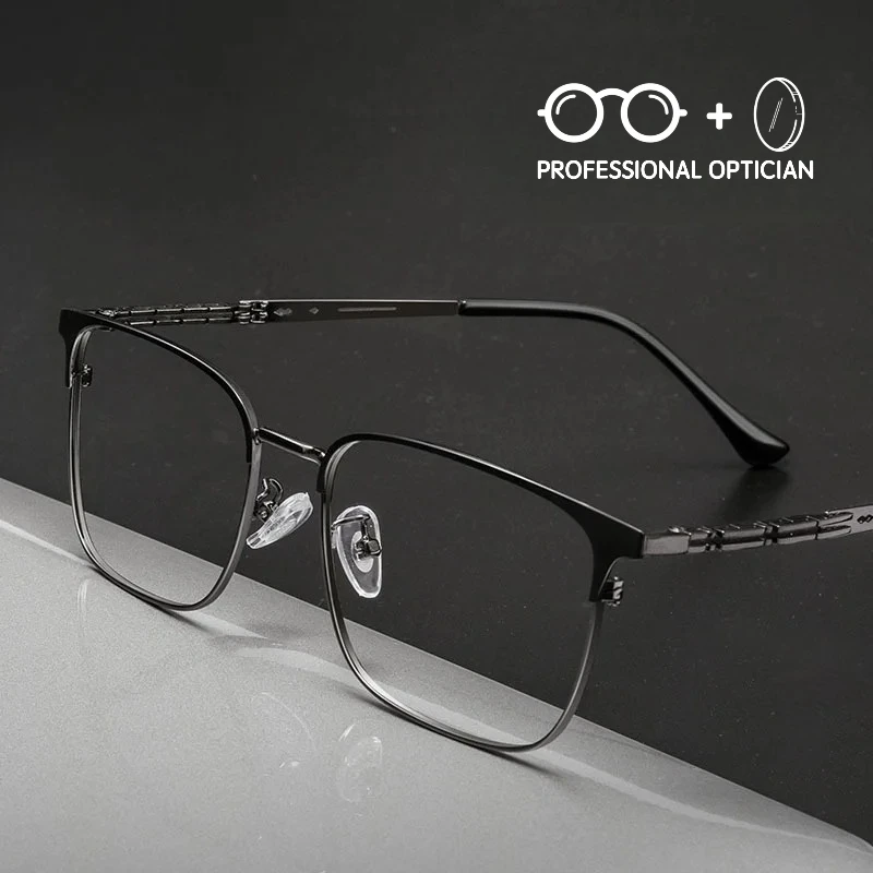 Men Business Non Magnetic Metal Myopia Hyperopia Astigmatism Anti Blue Light Prescription Multifocal Progressive Optical Glasses
Men Business Non Magnetic Metal Myopia Hyperopia Astigmatism Anti Blue Light Prescription Multifocal Progressive Optical Glasses