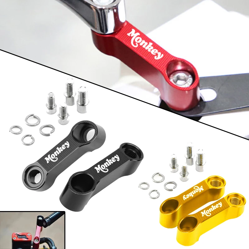 For Honda Monkey 125 Z125 Z120 2018-2024 Motorcycle Accessories Rearview Mirrors Extension Riser Extend Adapter LOGO Monkey
For Honda Monkey 125 Z125 Z120 2018-2024 Motorcycle Accessories Rearview Mirrors Extension Riser Extend Adapter LOGO Monkey