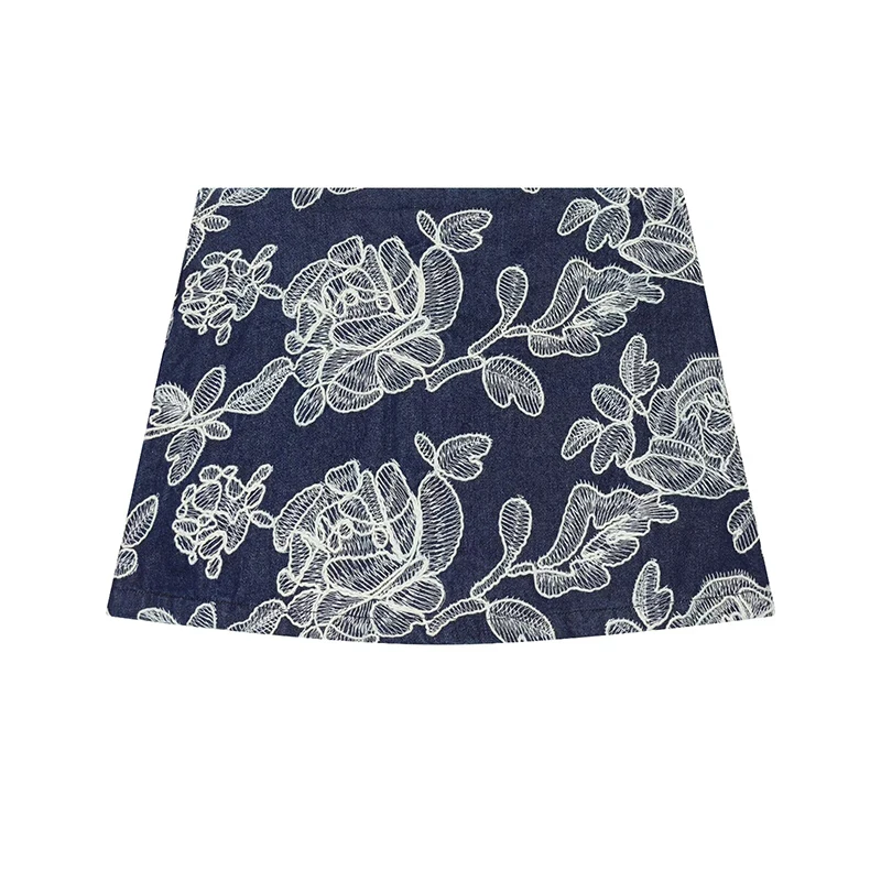 Embroidery Skort Women Side Zipper High Waist Casual Summer Shorts
Embroidery Skort Women Side Zipper High Waist Casual Summer Shorts