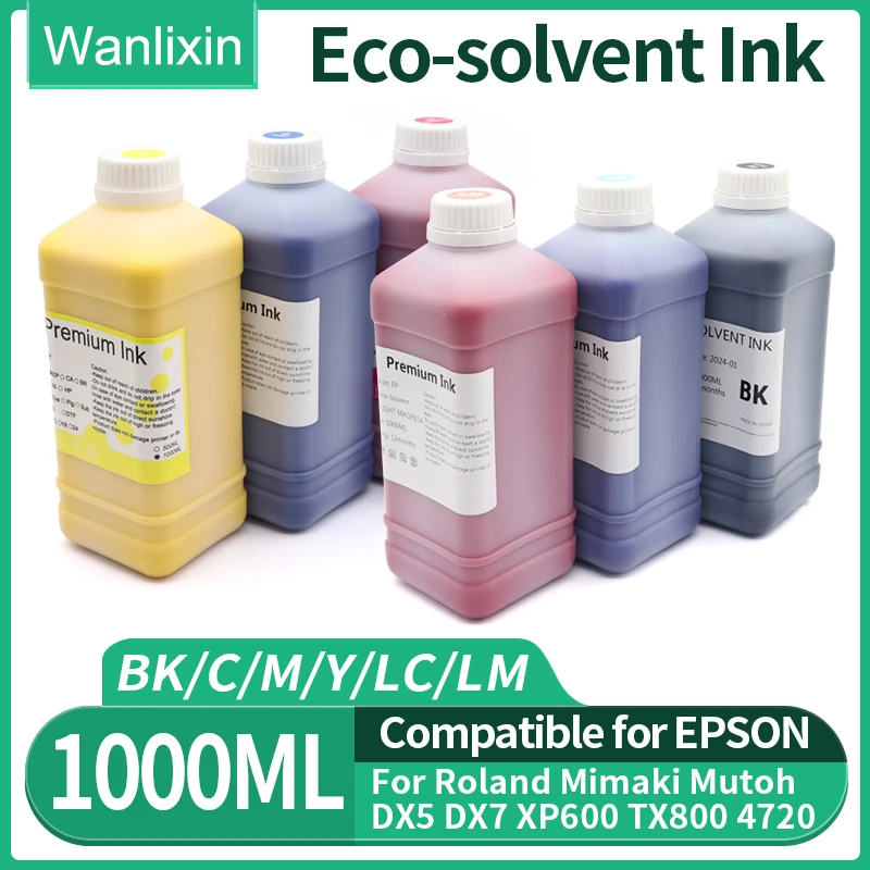 1 шт., 1000 мл, экосольвентные чернила для Roland Mimaki Mutoh Epson DX5 DX6 DX7 XP600 TX800 4720 I3200 5113, чернила для сольвентной головки на открытом воздухе
1 шт., 1000 мл, экосольвентные чернила для Roland Mimaki Mutoh Epson DX5 DX6 DX7 XP600 TX800 4720 I3200 5113, чернила для сольвентной головки на открытом воздухе