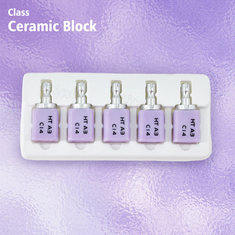 Finer 5PCS Dental Lithium Disilicate C14 Glass Ceramic HT LT Blocks for CAD CAM Cerec Veneer Dentistry Materials
Finer 5PCS Dental Lithium Disilicate C14 Glass Ceramic HT LT Blocks for CAD CAM Cerec Veneer Dentistry Materials