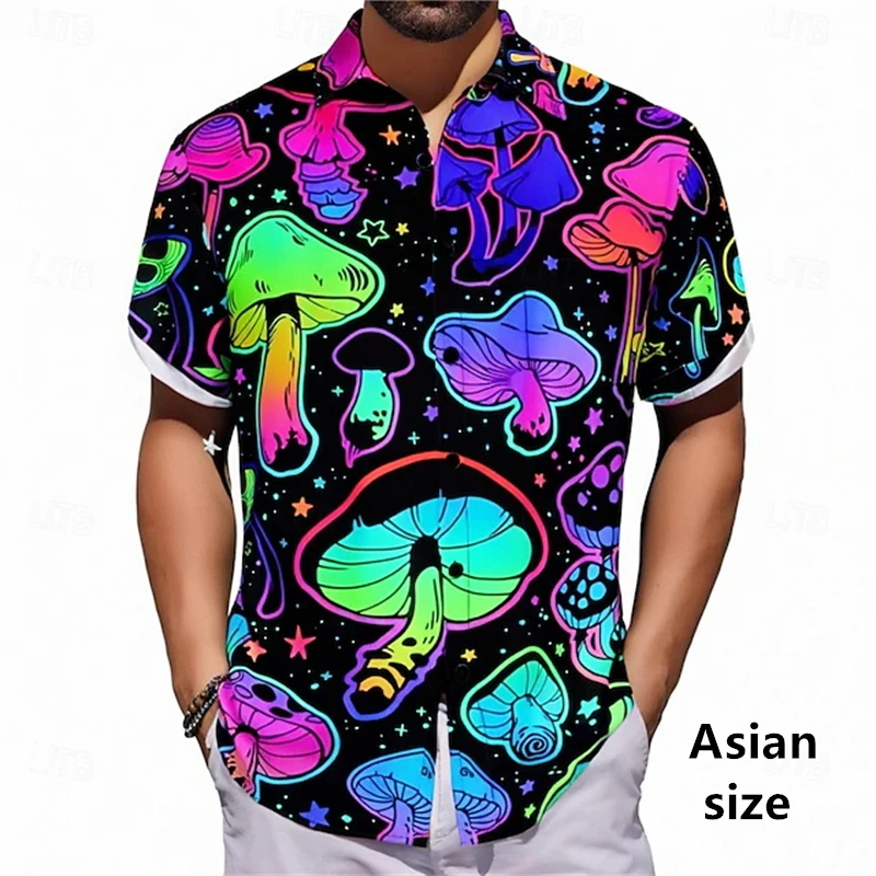 Colorful Magic Mushroom 3d Print Hawaiian Shirt For Men Summer Personality Beach Button Shirts Hip Pop Streetwear Women Blouse
Colorful Magic Mushroom 3d Print Hawaiian Shirt For Men Summer Personality Beach Button Shirts Hip Pop Streetwear Women Blouse