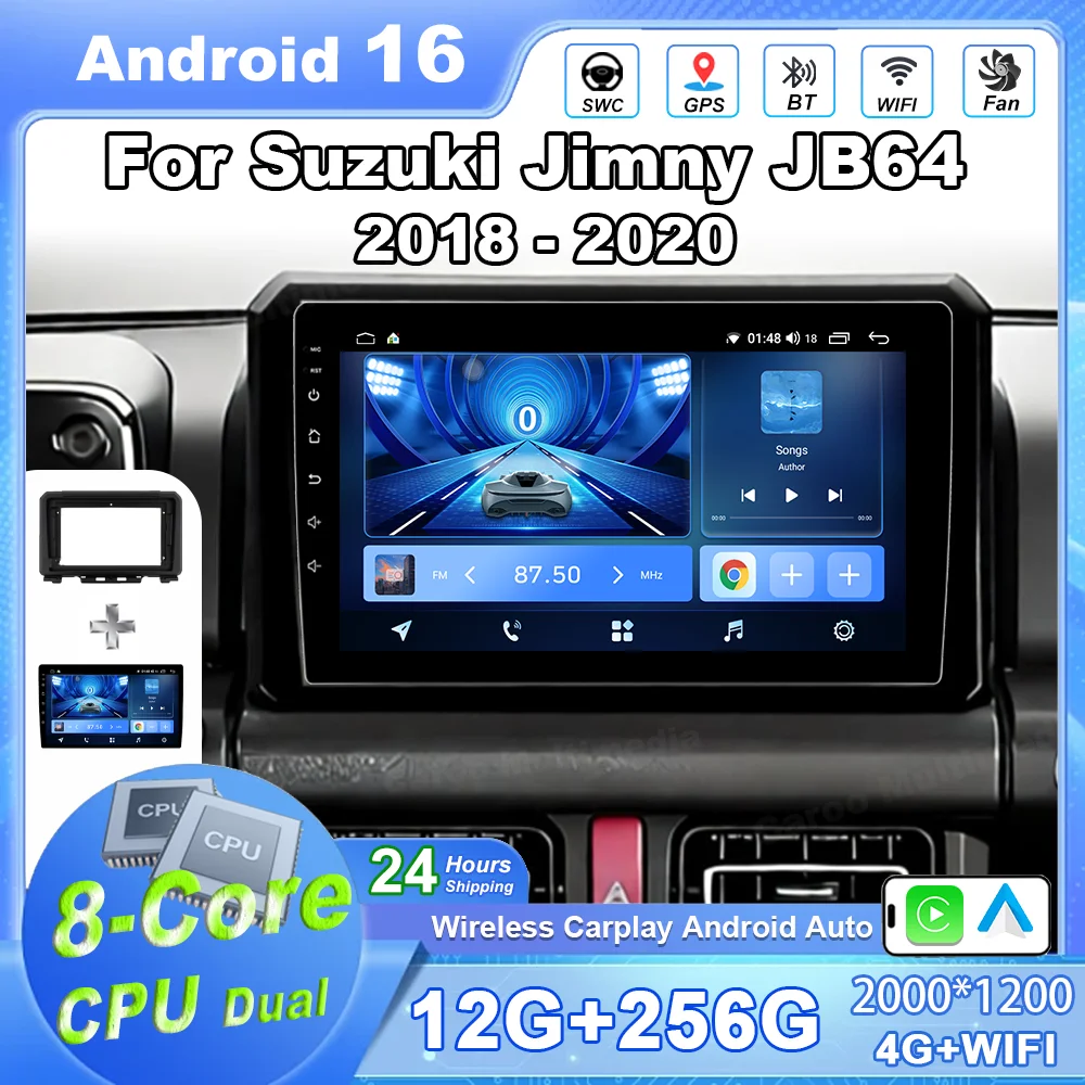Car Android 16 For Suzuki Jimny JB64 2018 - 2020 AutoRadio Stereo Multimedia Video Player GPS Navigation Carplay 4G No 2din dvd
Car Android 16 For Suzuki Jimny JB64 2018 - 2020 AutoRadio Stereo Multimedia Video Player GPS Navigation Carplay 4G No 2din dvd