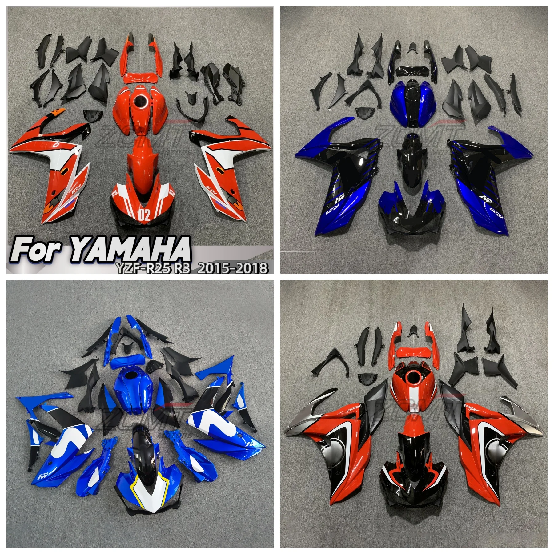 The New ABS Fairing Fits The Motorcycle For Yamaha YZFR25 YZFR3 R25 R3 2015 2016 2017 2018 Body Kit Shell
The New ABS Fairing Fits The Motorcycle For Yamaha YZFR25 YZFR3 R25 R3 2015 2016 2017 2018 Body Kit Shell