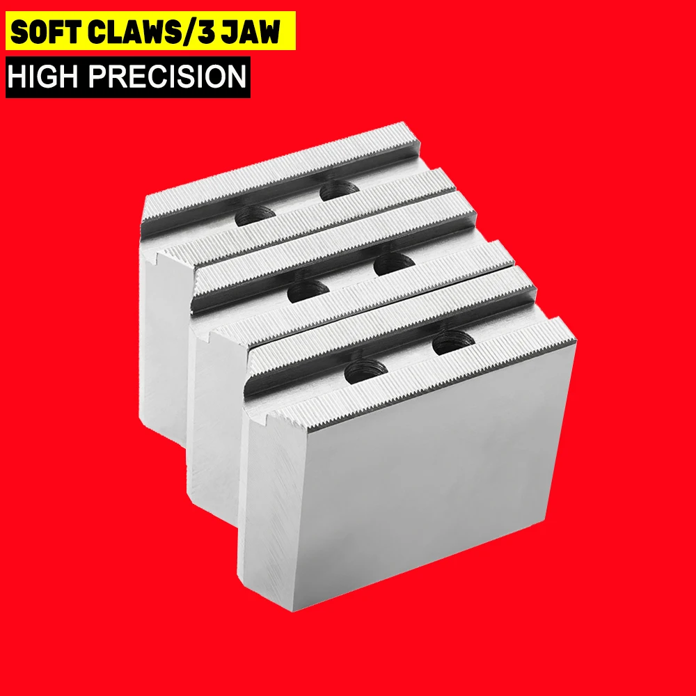 8 inch Soft Jaws for CNC Machine Hydraulic Lathe Chucks High quality soft claws 3 Jaw 60 90 120 degree pitch1.5 one set of three
8 inch Soft Jaws for CNC Machine Hydraulic Lathe Chucks High quality soft claws 3 Jaw 60 90 120 degree pitch1.5 one set of three