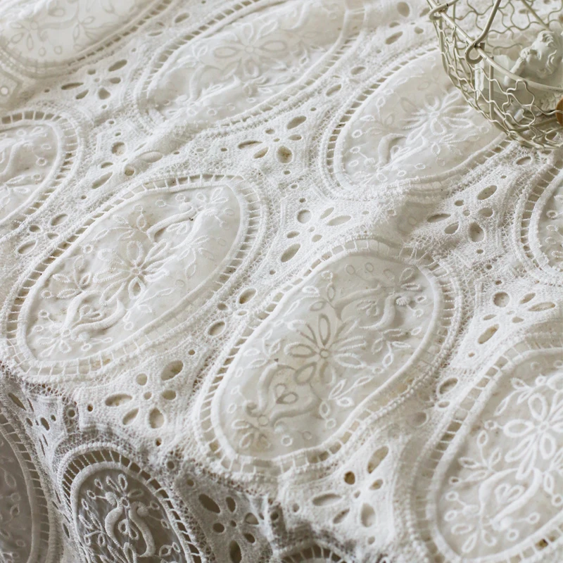 High quality pure white glass yarn fabric Hollowed out tissu DIY clothes cheongsam handmade dress tecido
High quality pure white glass yarn fabric Hollowed out tissu DIY clothes cheongsam handmade dress tecido