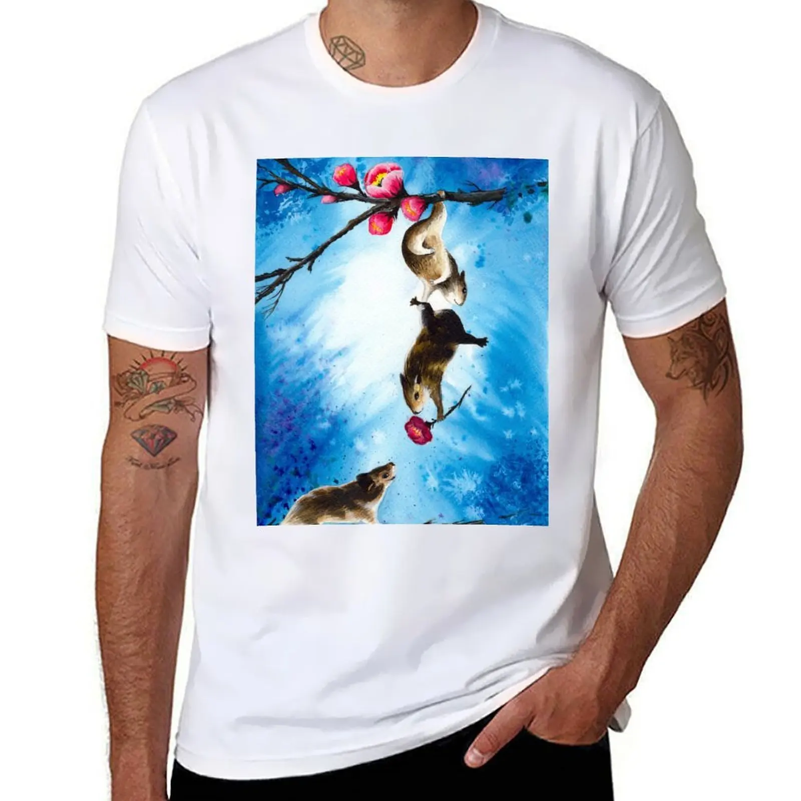 Watercolor funny hamsters T-Shirt anime t shirts oversize cotton t shirts man 100% T-Shirt 
Watercolor funny hamsters T-Shirt anime t shirts oversize cotton t shirts man 100% T-Shirt
