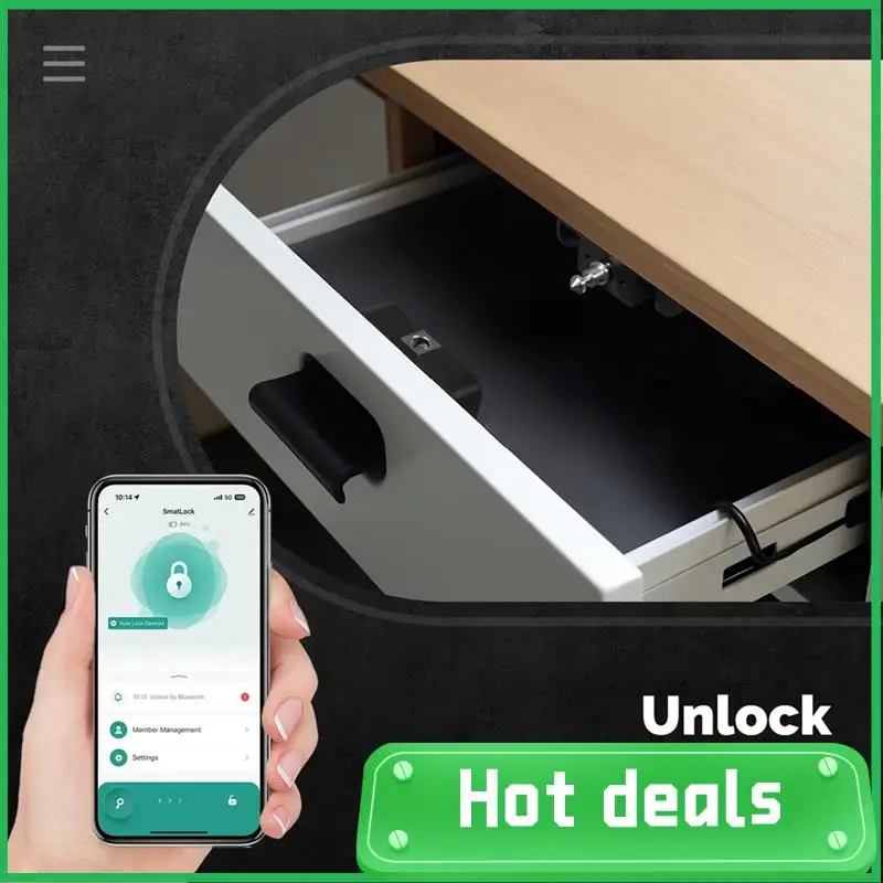 Tuya Bluetooth Smart Wood Cabinet Lock App Remote Control Monitoring Keyless IC Card Unlock Door Locker Furniture Drawer
Tuya Bluetooth Smart Wood Cabinet Lock App Remote Control Monitoring Keyless IC Card Unlock Door Locker Furniture Drawer