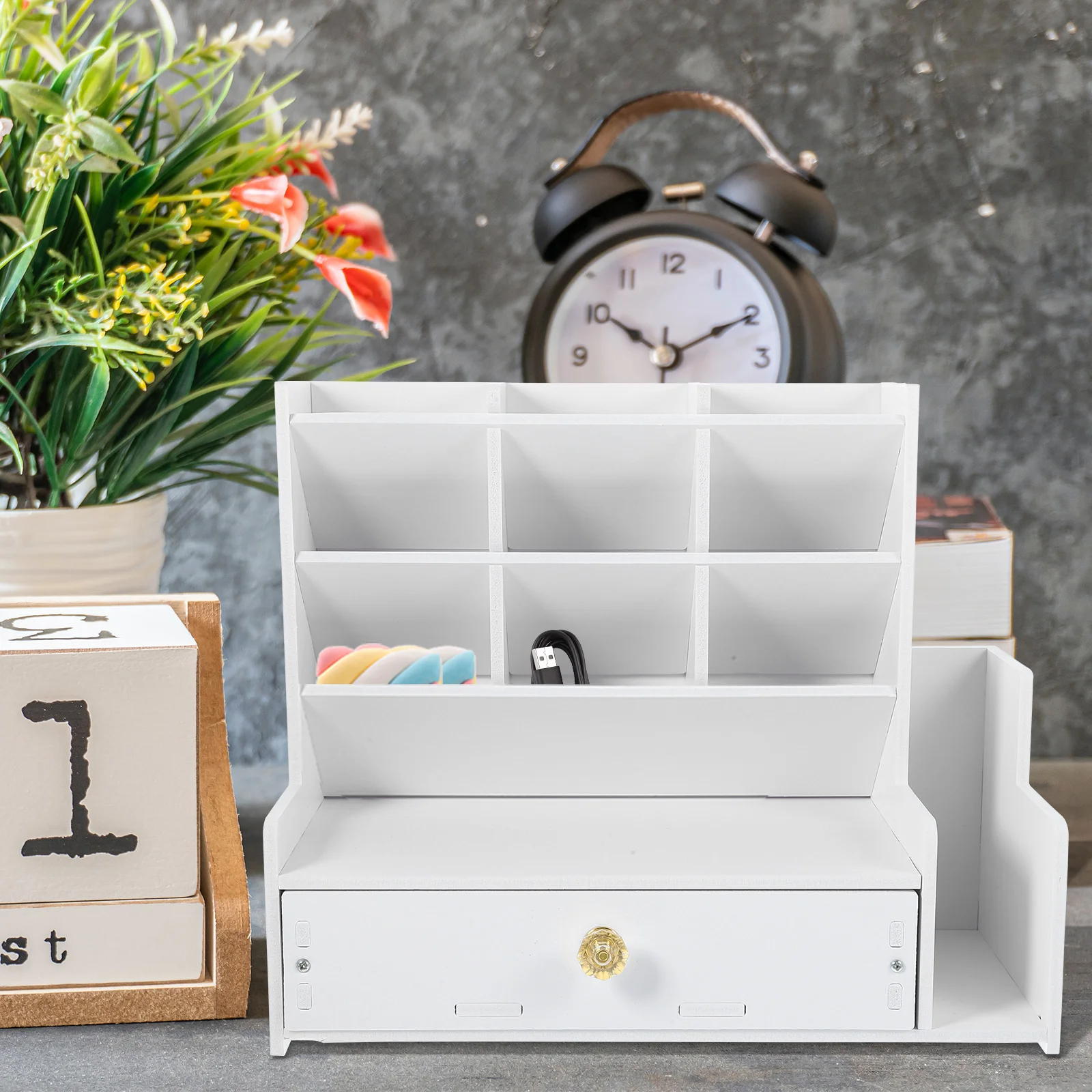 Desktop Storage ganizer Sloping Pen Holder Stationery Rack Multi Functional Desk Tidy Office School Supplies Box
Desktop Storage ganizer Sloping Pen Holder Stationery Rack Multi Functional Desk Tidy Office School Supplies Box