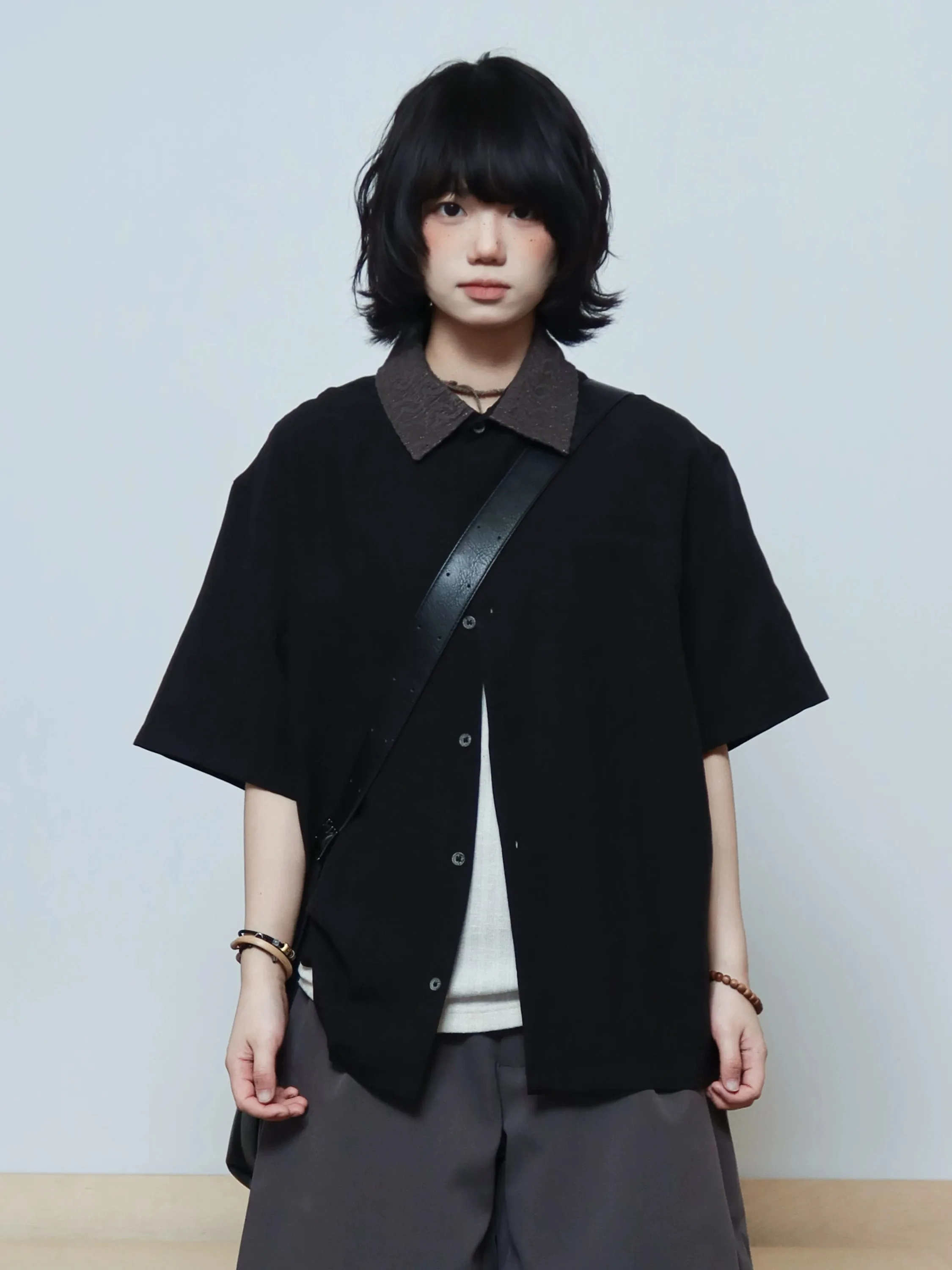 Retro Shirt Short Sleeve Turn-down Collar Color Block Youth Fashion Loose Fit Summer Breathable Linen Cotton Blend Shirt
Retro Shirt Short Sleeve Turn-down Collar Color Block Youth Fashion Loose Fit Summer Breathable Linen Cotton Blend Shirt