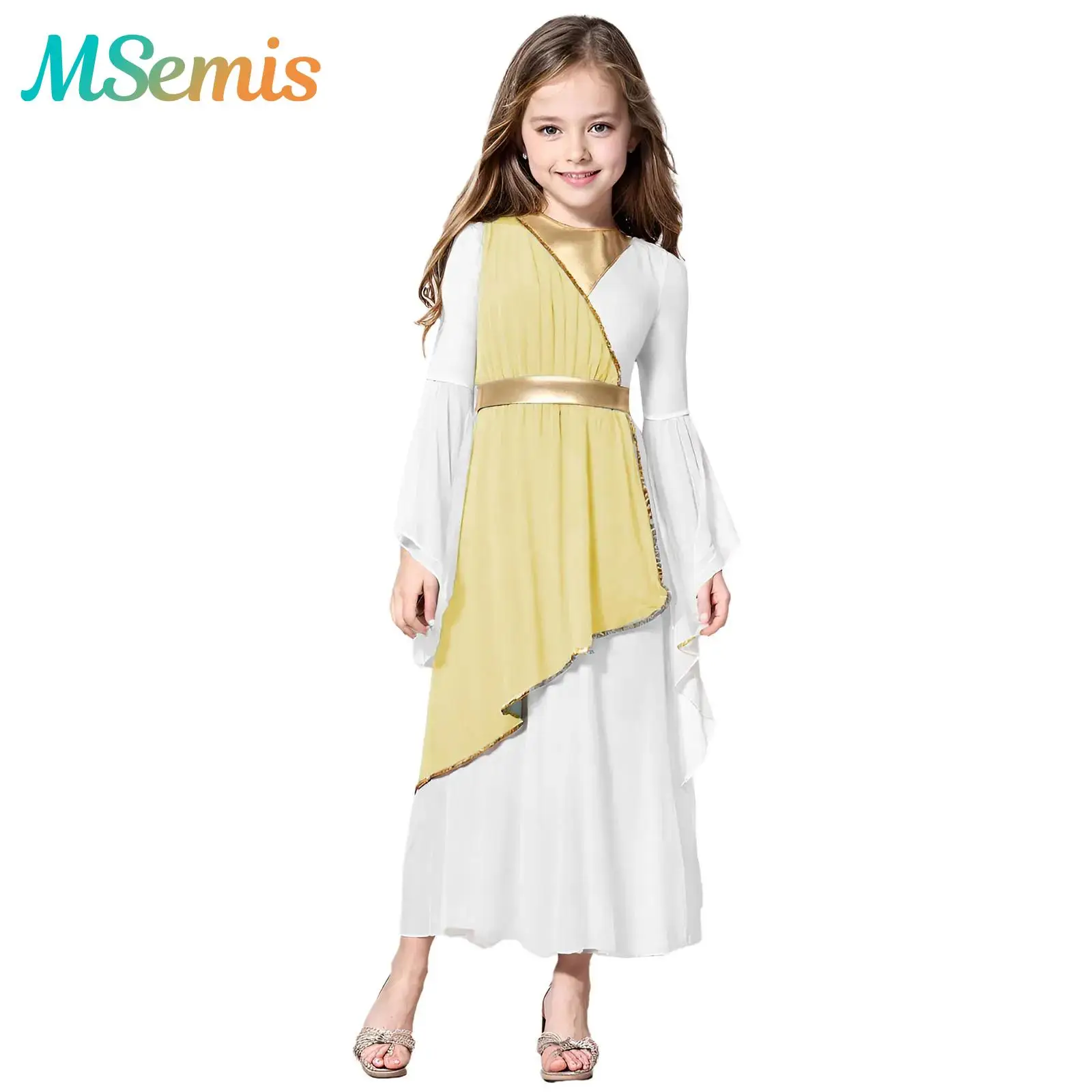 Древнегреческая принцесса для девочек, костюм для выступлений, косплей, наряды на Хэллоуин, халат для церковного хора с длинными рукавами, наложение, платье-туника
Древнегреческая принцесса для девочек, костюм для выступлений, косплей, наряды на Хэллоуин, халат для церковного хора с длинными рукавами, наложение, платье-туника