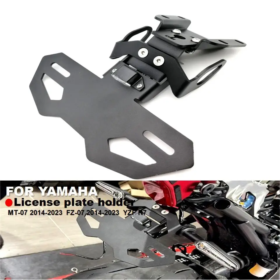 Держатель номерного знака для мотоцикла YZF R7 для YAMAHA YZF MT07 FZ07 2022 Tail Neatener поворотный сигнал светодиодные аксессуары Регулируемая рамка
Держатель номерного знака для мотоцикла YZF R7 для YAMAHA YZF MT07 FZ07 2022 Tail Neatener поворотный сигнал светодиодные аксессуары Регулируемая рамка