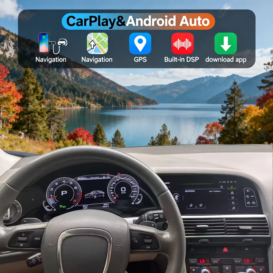 HJ Двойной экран для Audi A6 A6L C6 4F 2005-2012 Carplay Android Цифровая скорость Dash Cluster Виртуальная кабина Авто Стерео GPS WIFI
HJ Двойной экран для Audi A6 A6L C6 4F 2005-2012 Carplay Android Цифровая скорость Dash Cluster Виртуальная кабина Авто Стерео GPS WIFI