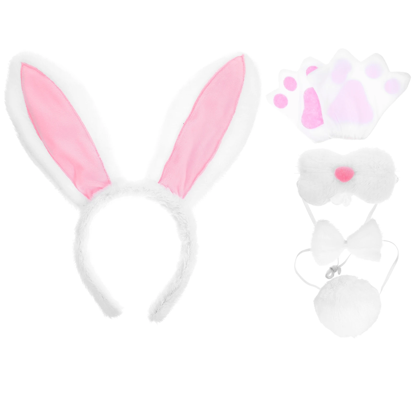 1 set Cute Bunny Ears Headband Set Rabbit Costume Accessories Tail Bowtie Easter Party Dress up Animal Headwear Lightweight
1 set Cute Bunny Ears Headband Set Rabbit Costume Accessories Tail Bowtie Easter Party Dress up Animal Headwear Lightweight