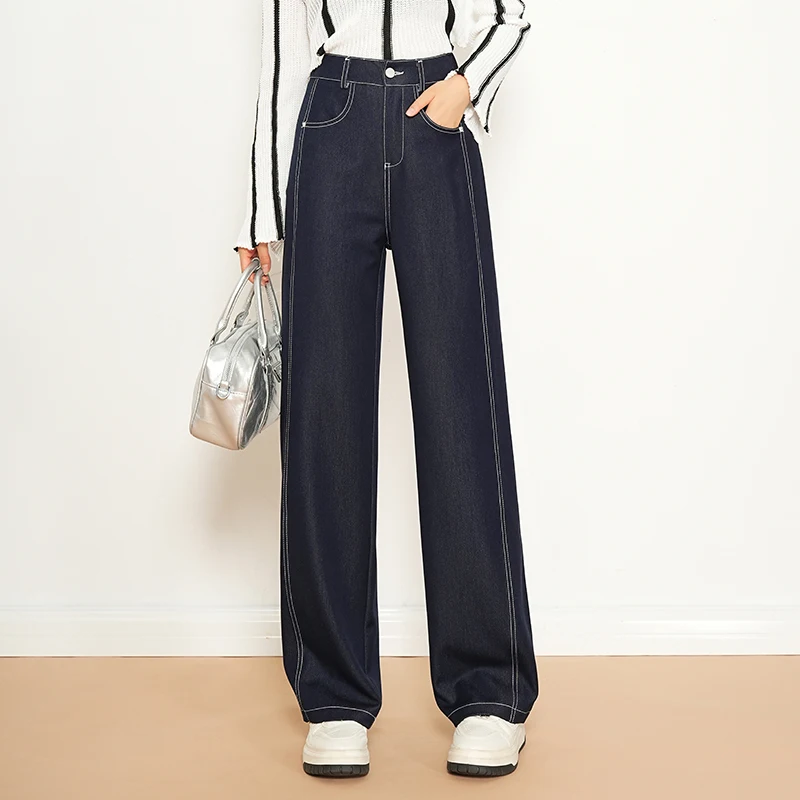 High Waist Straight Leg Loose Fit Floor Length Women's Jeans Denim Pants Banana Pants Autumn New Arrival Tailored Design
High Waist Straight Leg Loose Fit Floor Length Women's Jeans Denim Pants Banana Pants Autumn New Arrival Tailored Design