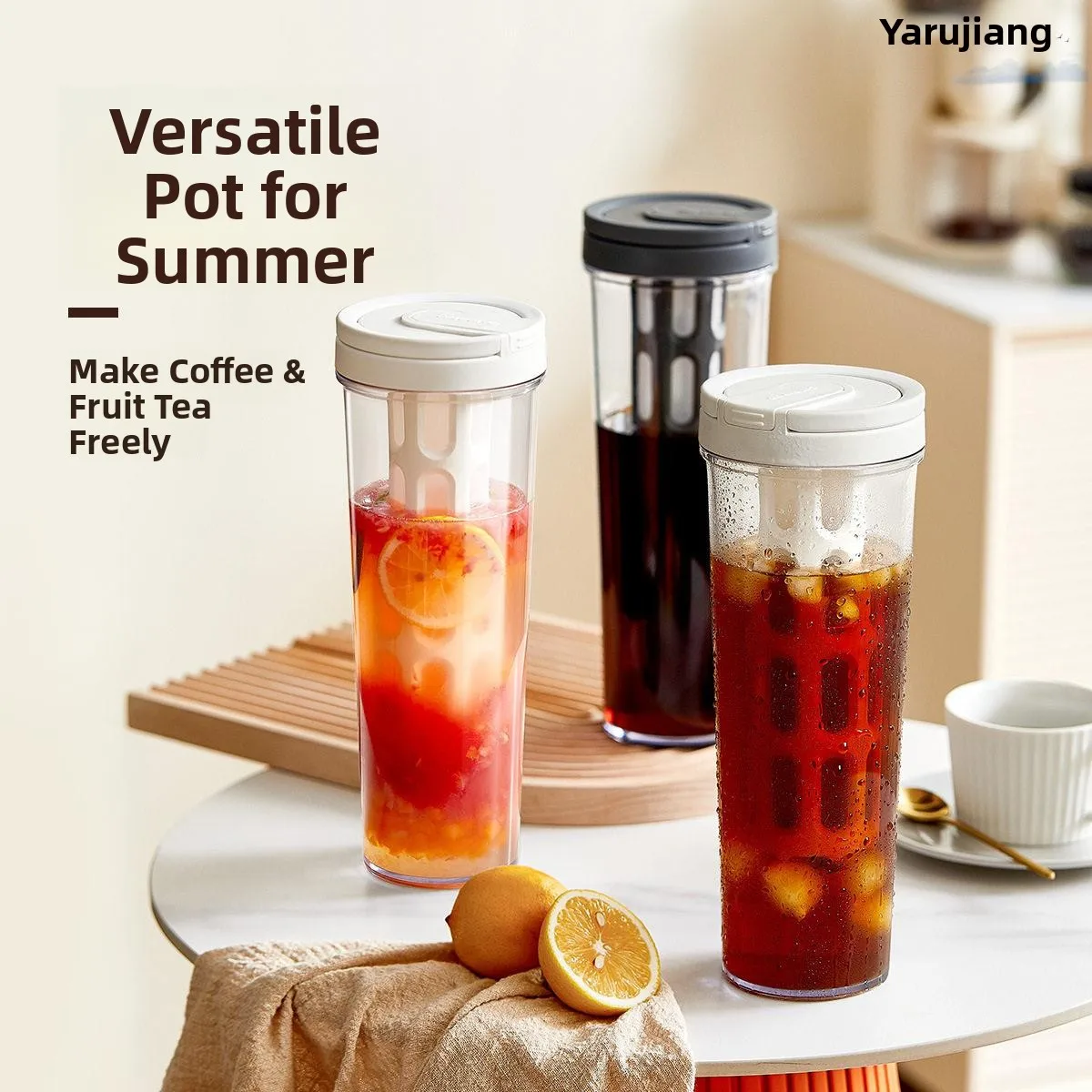 Large Capacity Cold Brew Coffee Pot Carafe Glass Cold Drip Coffee Maker Pour over Tea Brewing Kit Clear Plastic Coffee Cup
Large Capacity Cold Brew Coffee Pot Carafe Glass Cold Drip Coffee Maker Pour over Tea Brewing Kit Clear Plastic Coffee Cup
