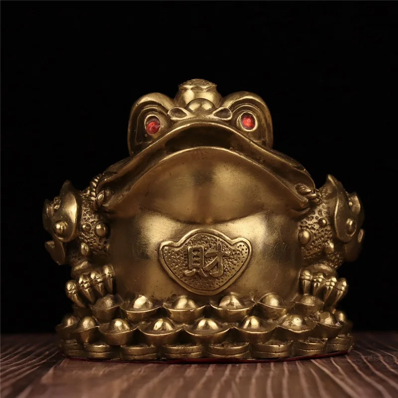 Ingot Bronze Golden Toad Ornament Crafts Brass Golden Cicada Home Decoration
Ingot Bronze Golden Toad Ornament Crafts Brass Golden Cicada Home Decoration