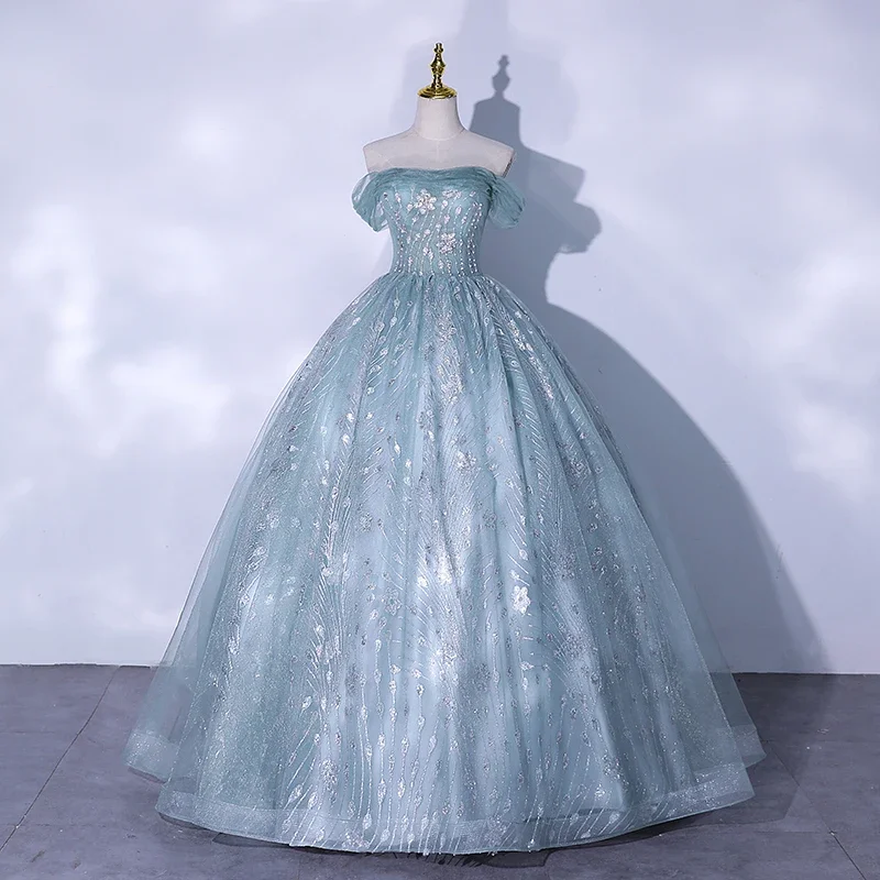 Customized Evening Dress Green Sequins Off the Shoulder Lace up Princess Floor-Length Plus size Party Formal Woman Ball Gown
Customized Evening Dress Green Sequins Off the Shoulder Lace up Princess Floor-Length Plus size Party Formal Woman Ball Gown