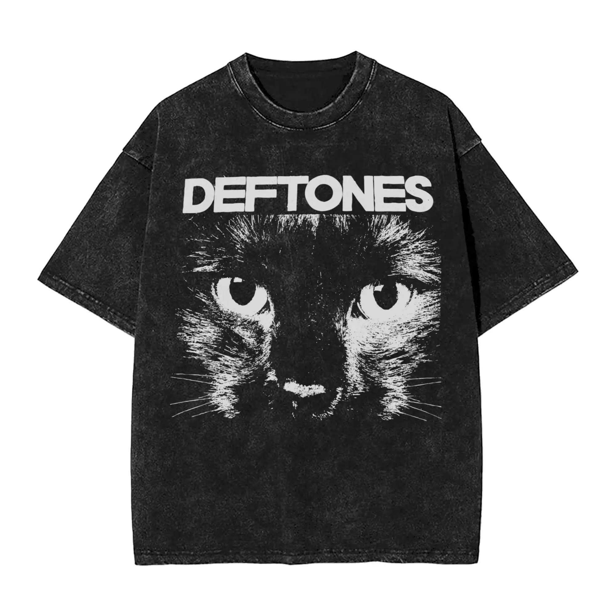 Washed T Shirt Deftones Cat Hip Hop Vintage T-Shirts Oversize Punk Hip Hop Streetwear Cotton Printed Tops Tees for Men Women
Washed T Shirt Deftones Cat Hip Hop Vintage T-Shirts Oversize Punk Hip Hop Streetwear Cotton Printed Tops Tees for Men Women