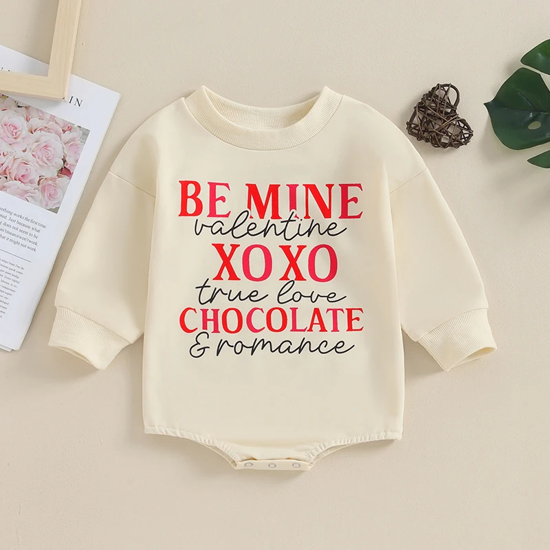 Baby Girls Boys Sweatshirts Rompers Valentine s Day Clothes Letter Print Crew Neck Long Sleeve Toddler Bodysuits
Baby Girls Boys Sweatshirts Rompers Valentine s Day Clothes Letter Print Crew Neck Long Sleeve Toddler Bodysuits